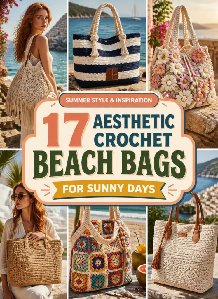 17 Aesthetic Crochet Beach Bags for Sunny Days