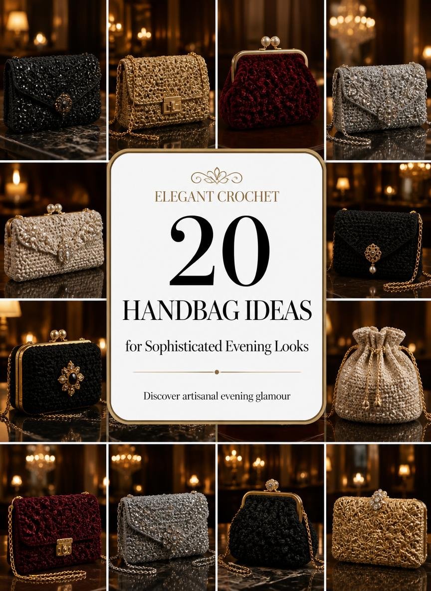 20 elegant crochet handbag ideas for sophisticated evening looks grid showcase
